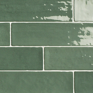 Zellige Green Gloss Metro Tiles