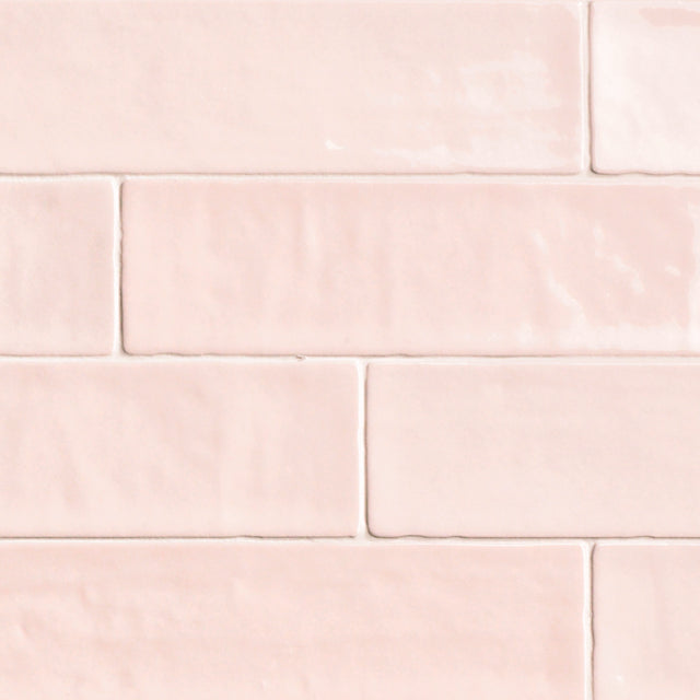 Job Lot 5.952m2 - Zellige Rose Gloss Metro Tiles